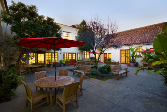 Outside view of school courtyard