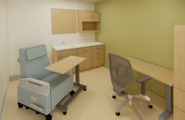 rendering of medical office